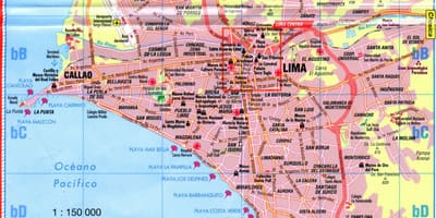 Zemljevid Lima zanimivosti