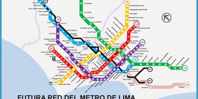 Zemljevid metropolitano Lima