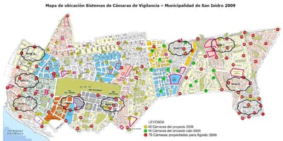 Zemljevid san isidro Lima